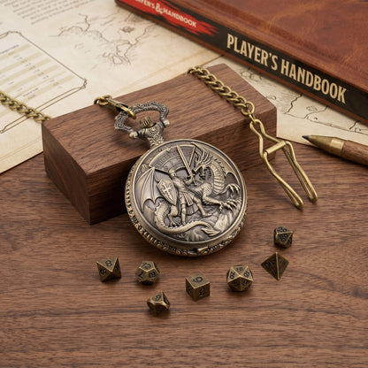 Geloho Dice Dragon Duel Fatekeeper Pocket Watch Dice Set