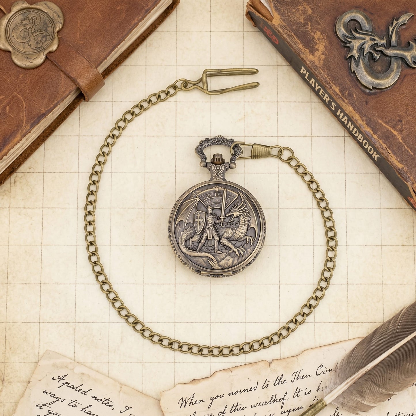 Geloho Dice Dragon Duel Fatekeeper Pocket Watch Dice Set