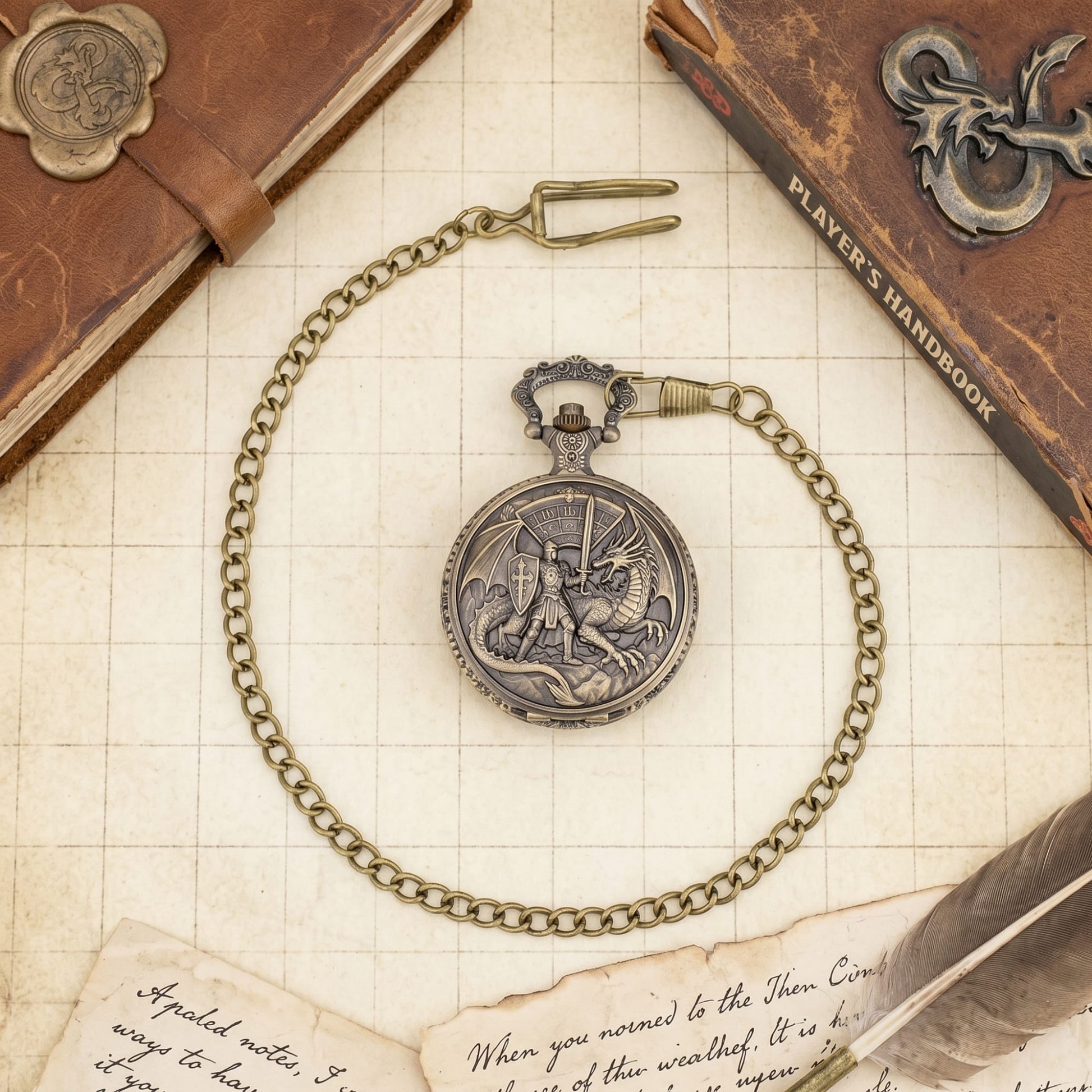 Geloho Dice Dragon Duel Fatekeeper Pocket Watch Dice Set