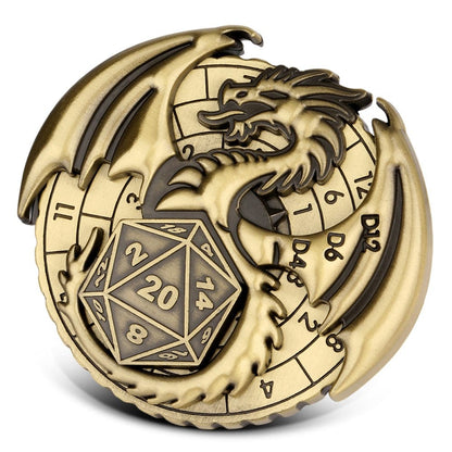 Geloho metal Dragon Emblem Dice Spinner