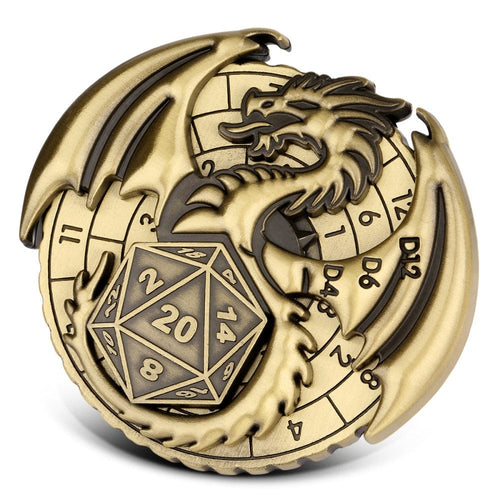 Geloho metal Dragon Emblem Dice Spinner