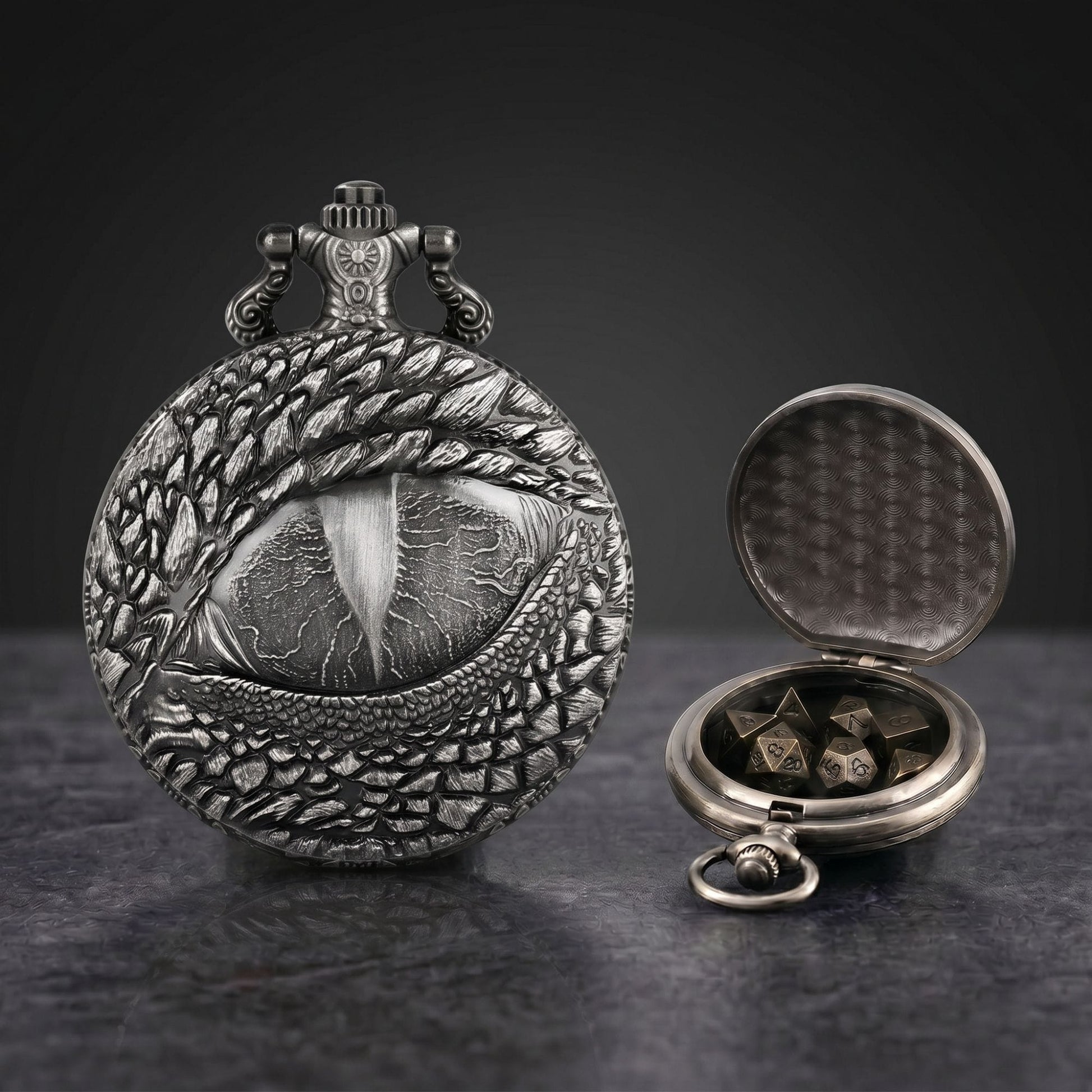 Geloho Dragon Eye Pocket Watch Dice Set