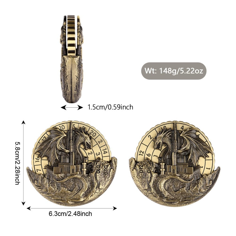 Geloho metal Dragon Fortress Dice Spinner