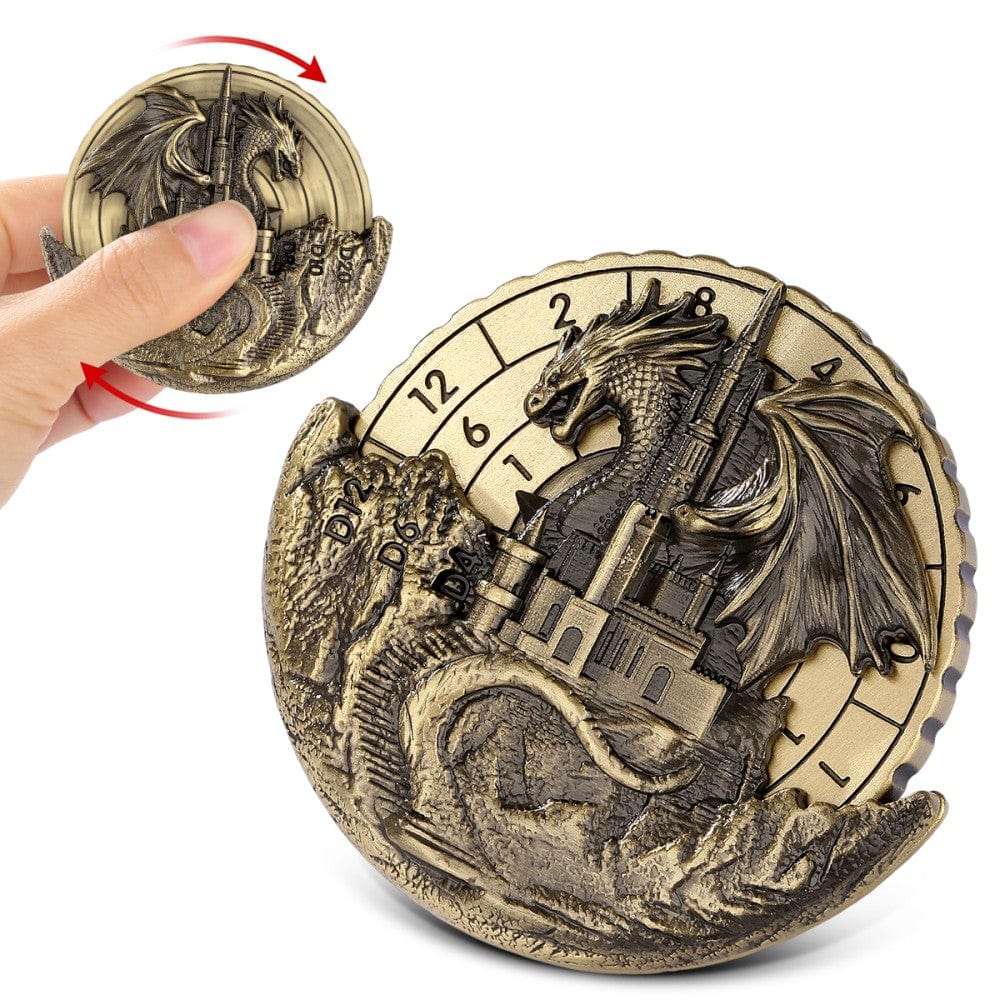 Geloho metal Dragon Fortress Dice Spinner