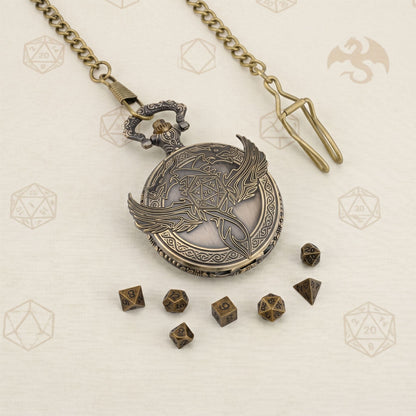 Geloho Dragon Wing Pocket Watch Dice Set