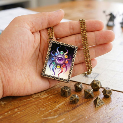 Geloho dice set necklace Eldritch Eye Dice Necklace