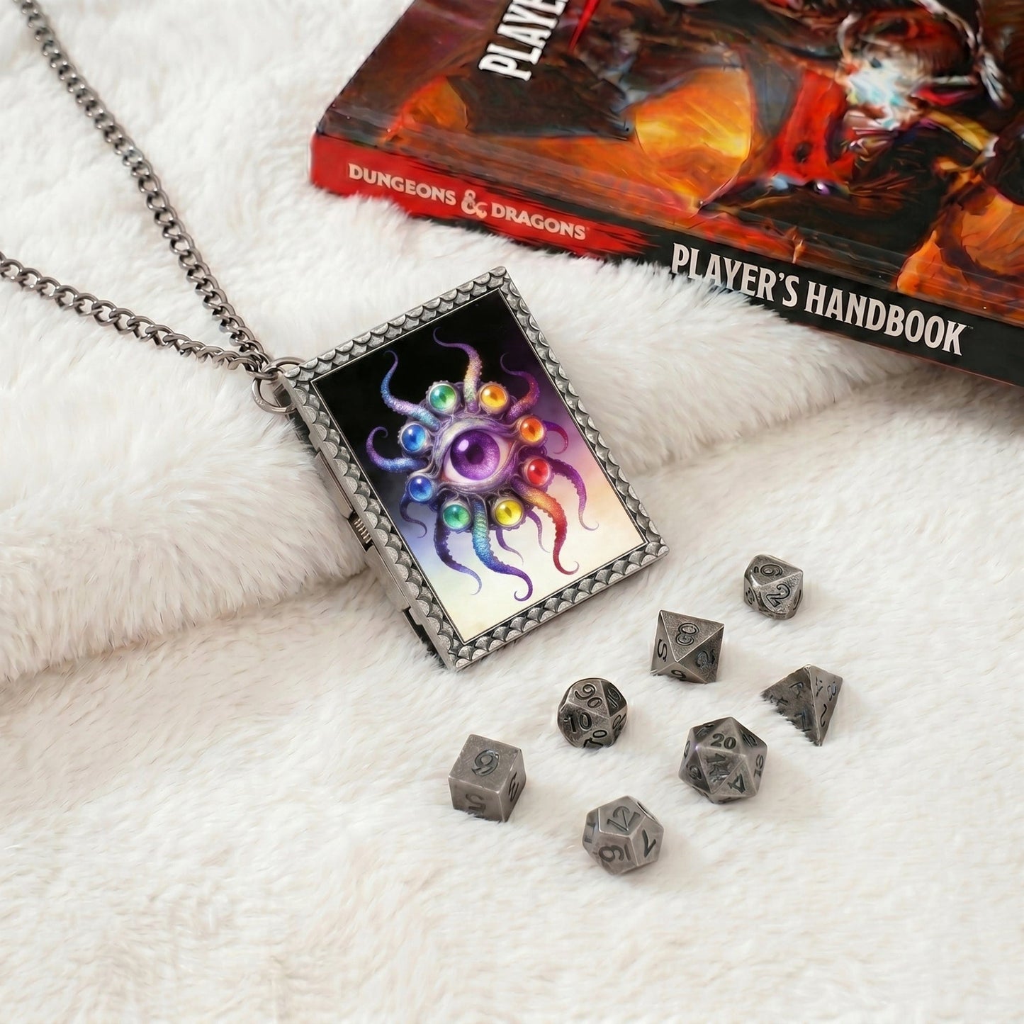 Geloho dice set necklace Eldritch Eye Dice Necklace