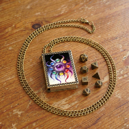 Geloho dice set necklace Eldritch Eye Dice Necklace