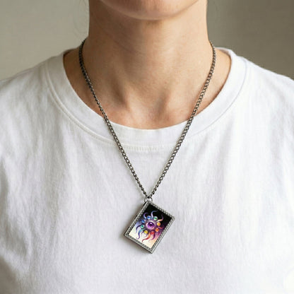 Geloho dice set necklace Eldritch Eye Dice Necklace