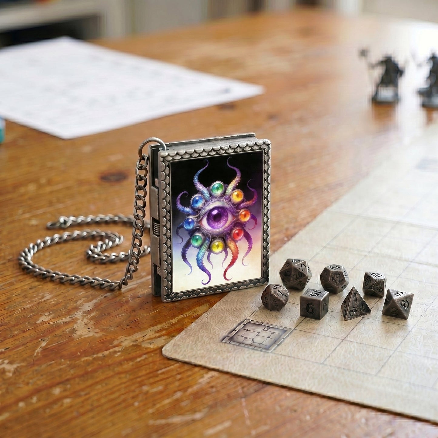 Geloho dice set necklace Eldritch Eye Dice Necklace