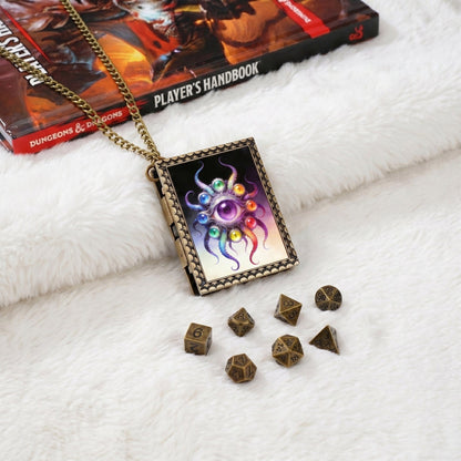 Geloho dice set necklace Eldritch Eye Dice Necklace