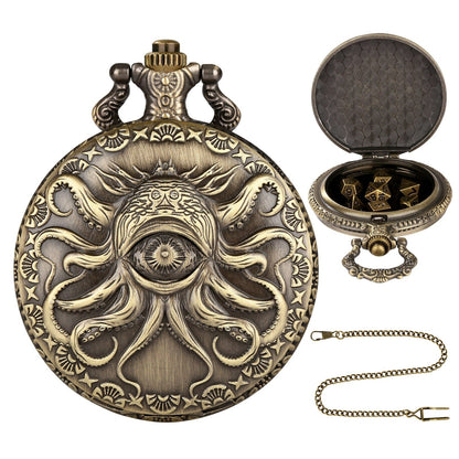 Geloho D20, Dragon Eldritch Eye Pocket Watch Dice Set