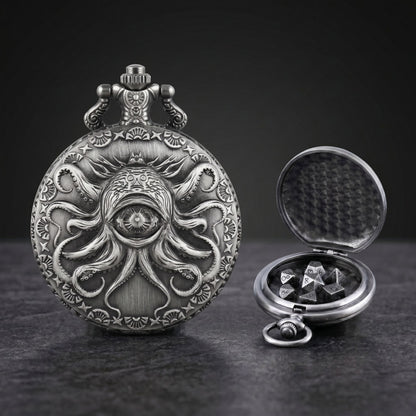 Geloho D20, Dragon Eldritch Eye Pocket Watch Dice Set