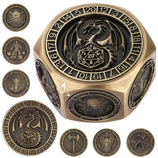 Geloho metal Bronze Epic Dice Cube Spinner