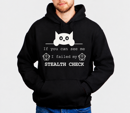 Failed Stealth Cat D&D hoodie on male model