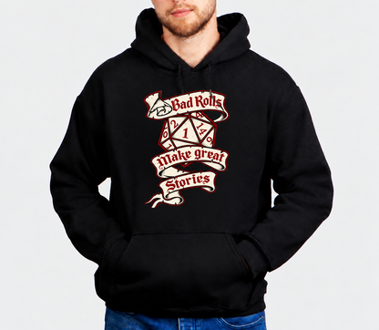 Failure Makes Legends D&D hoodie on male model
