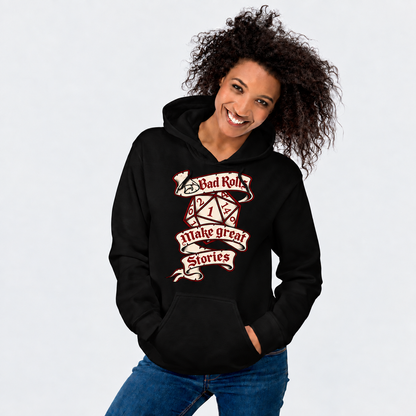 Failure Makes Legends D&D hoodie on female model