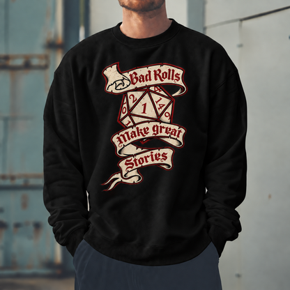 Male model wearing Failure Makes Legends - DnD Sweatshirt