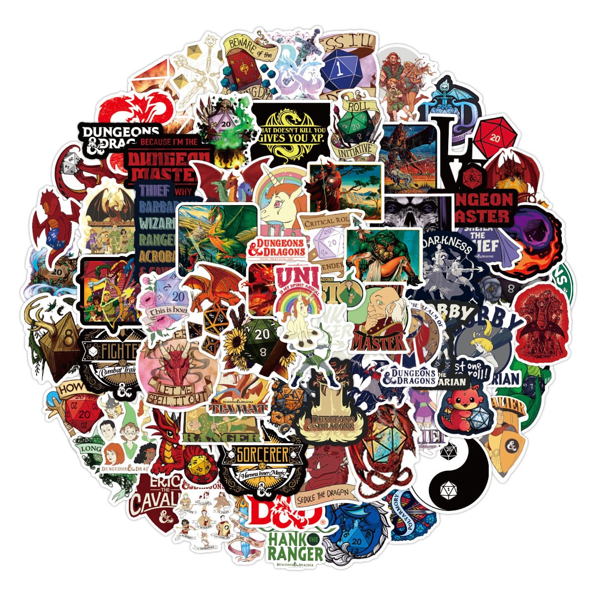 Geloho Fantasy RPG Sticker Pack (50 Pcs)