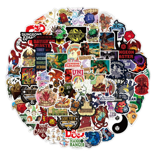 Geloho Fantasy RPG Sticker Pack (50 Pcs)
