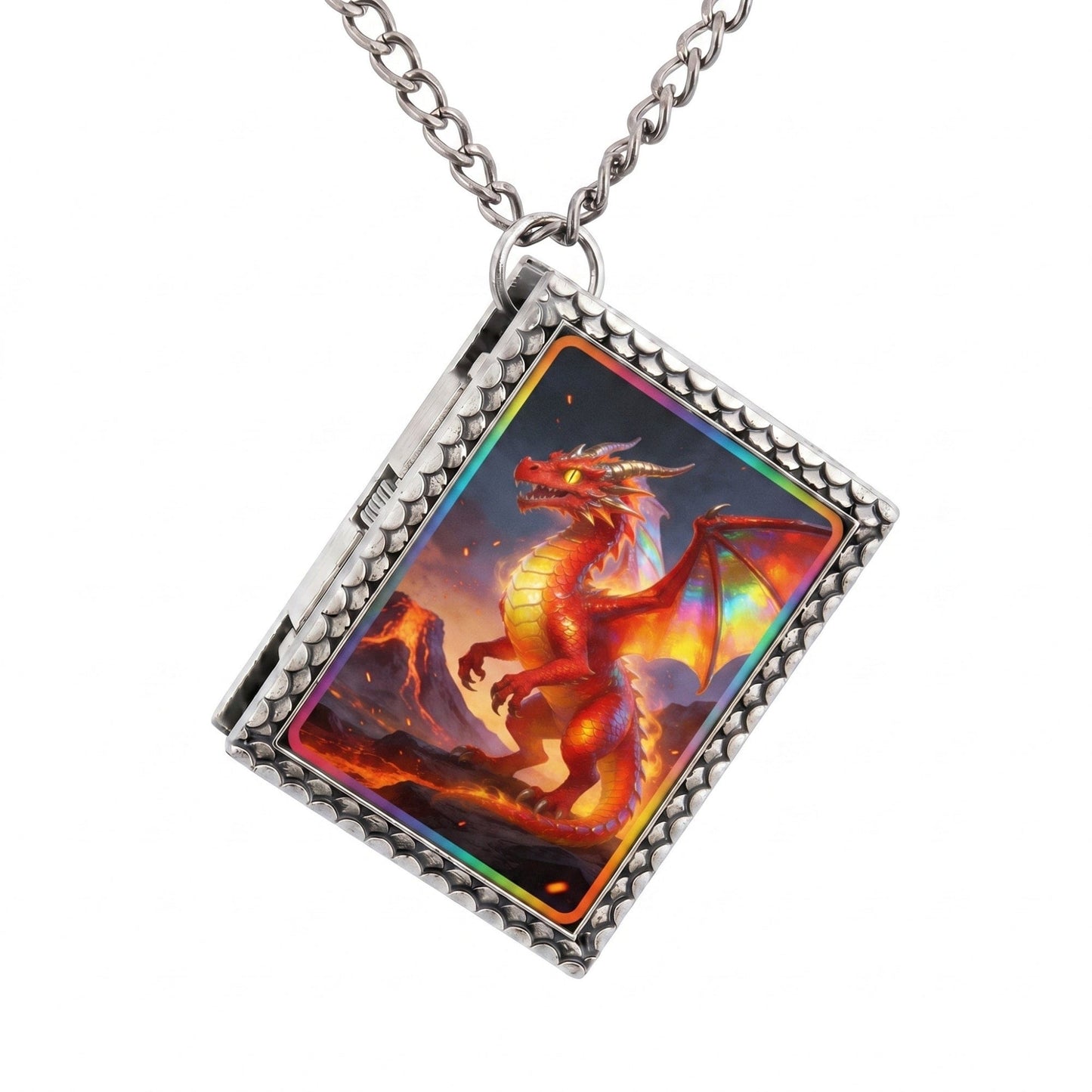 Geloho dice set necklace Fire Dragon Dice Necklace
