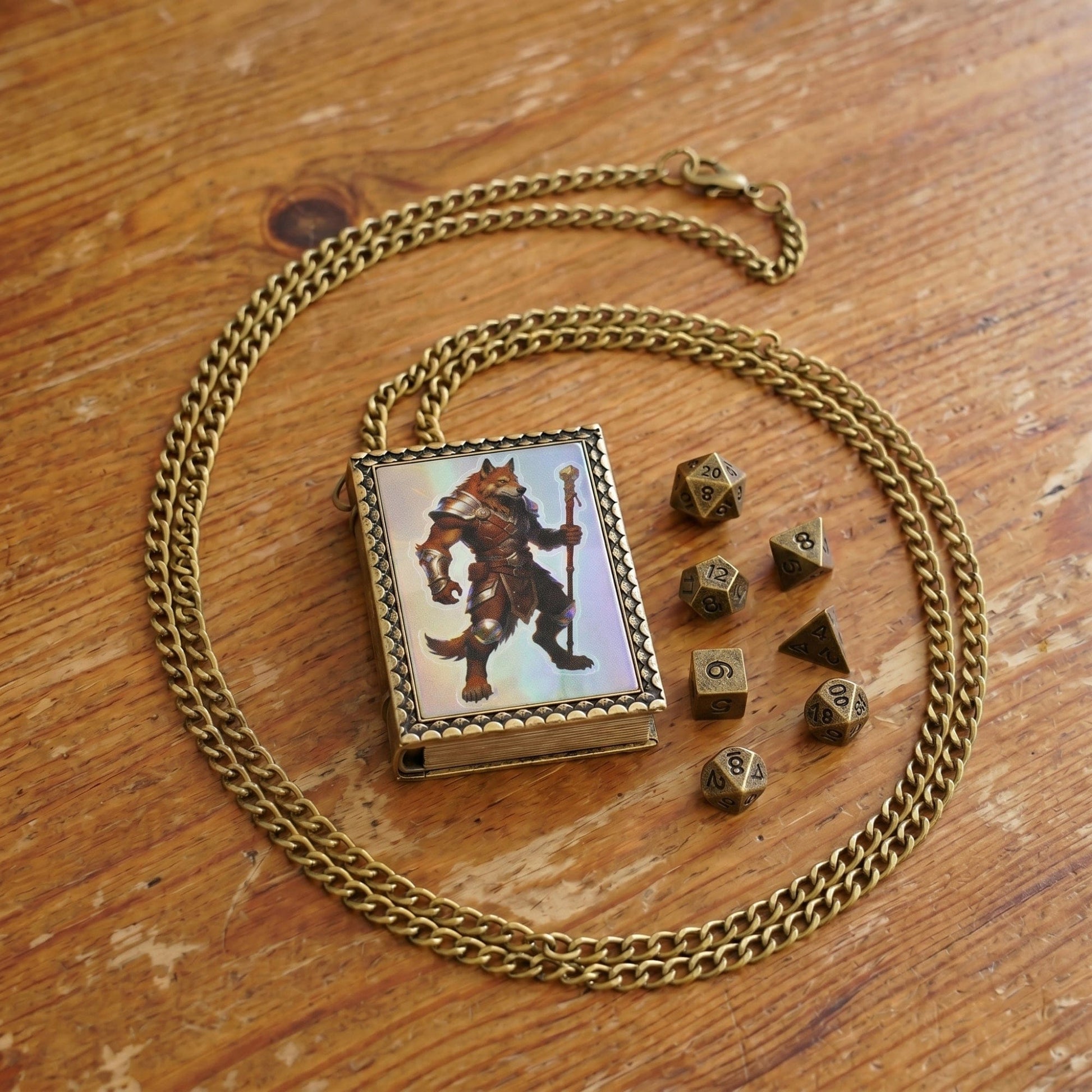 Geloho dice set necklace Foxfolk Shaman Dice Necklace