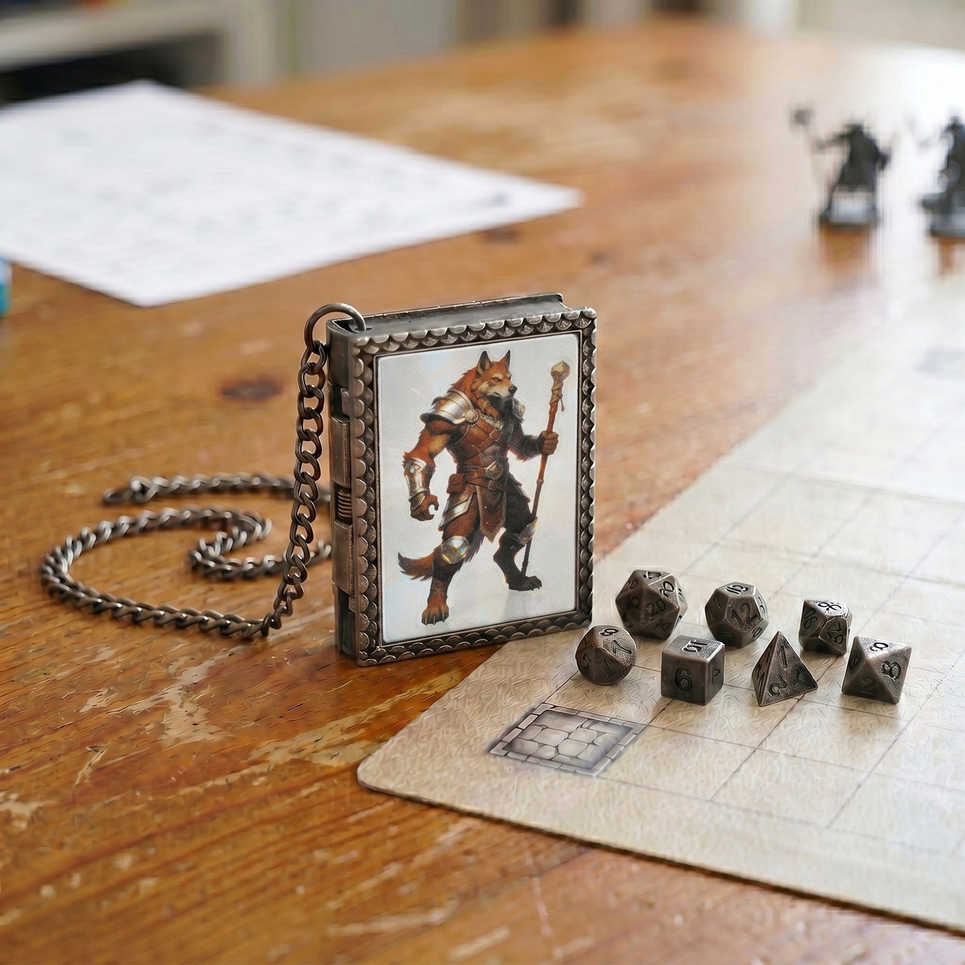 Geloho dice set necklace Foxfolk Shaman Dice Necklace