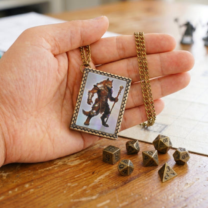 Geloho dice set necklace Foxfolk Shaman Dice Necklace
