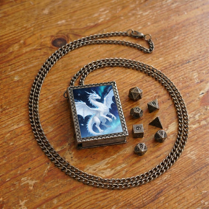 Geloho dice set necklace Frost Dragon Dice Necklace