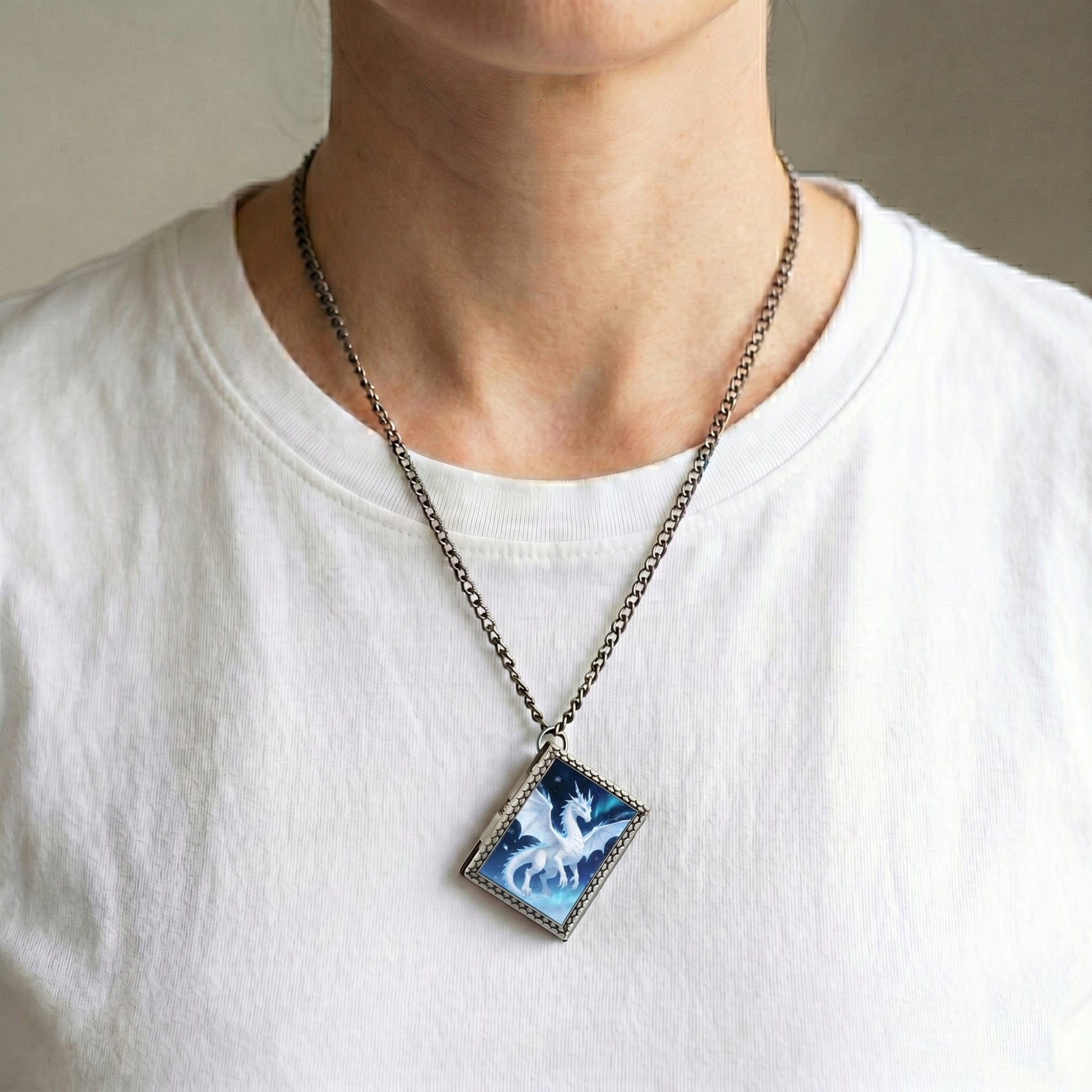 Geloho dice set necklace Frost Dragon Dice Necklace