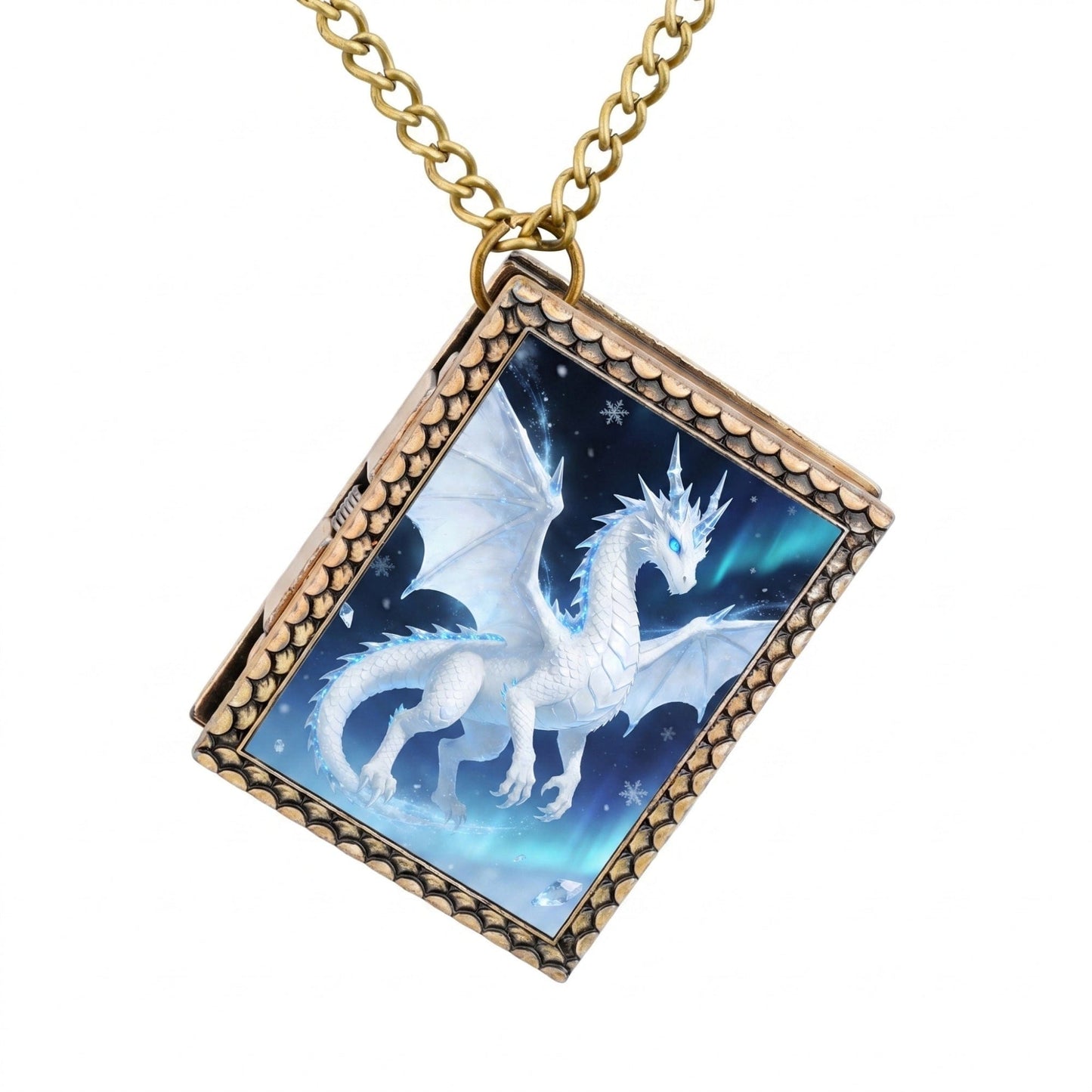 Geloho dice set necklace Frost Dragon Dice Necklace