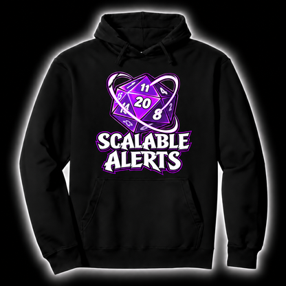 Giant Problem Incoming black D&D hoodie