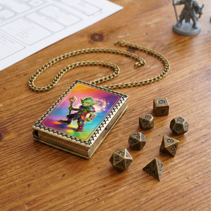 Geloho dice set necklace Goblin Mage Dice Necklace