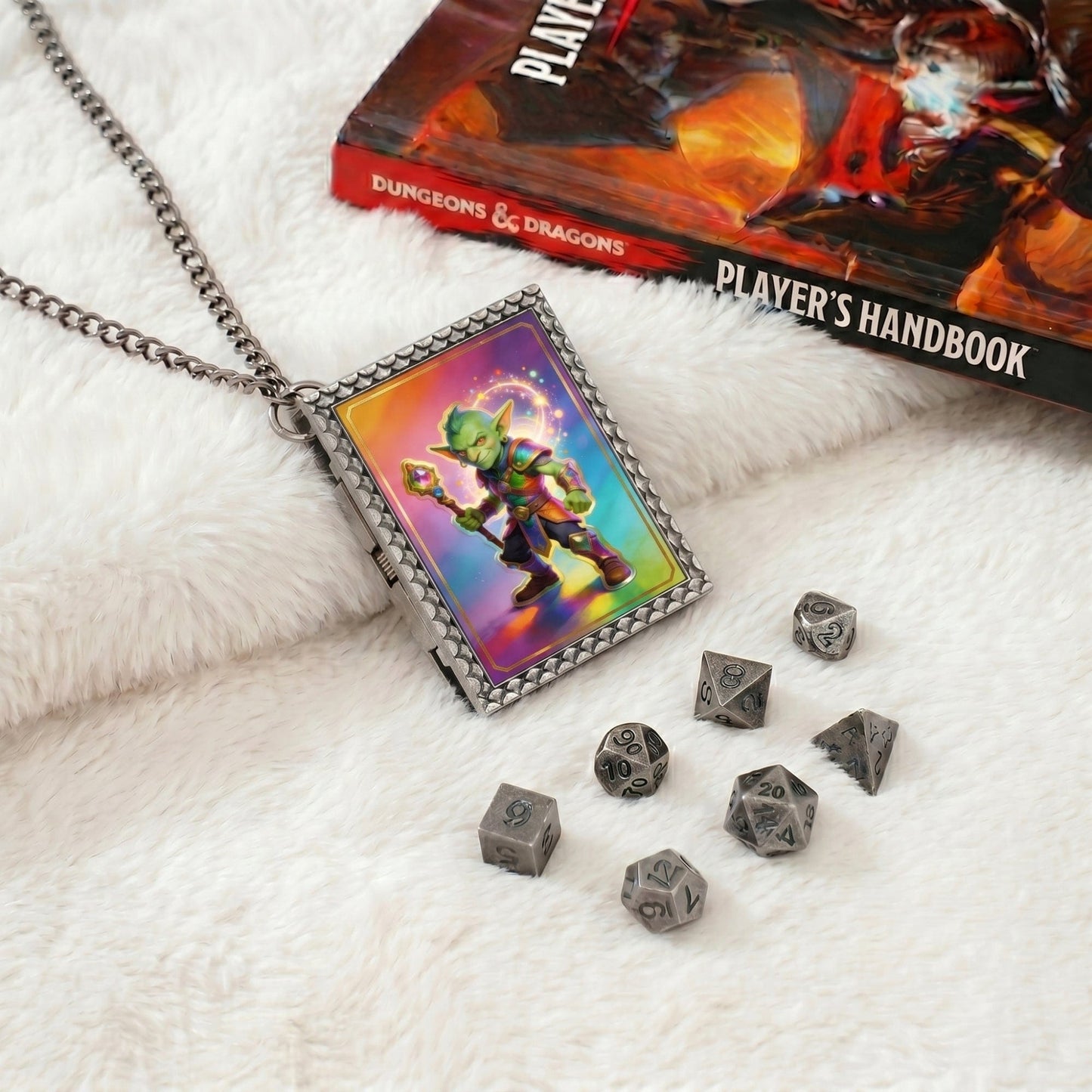 Geloho dice set necklace Goblin Mage Dice Necklace