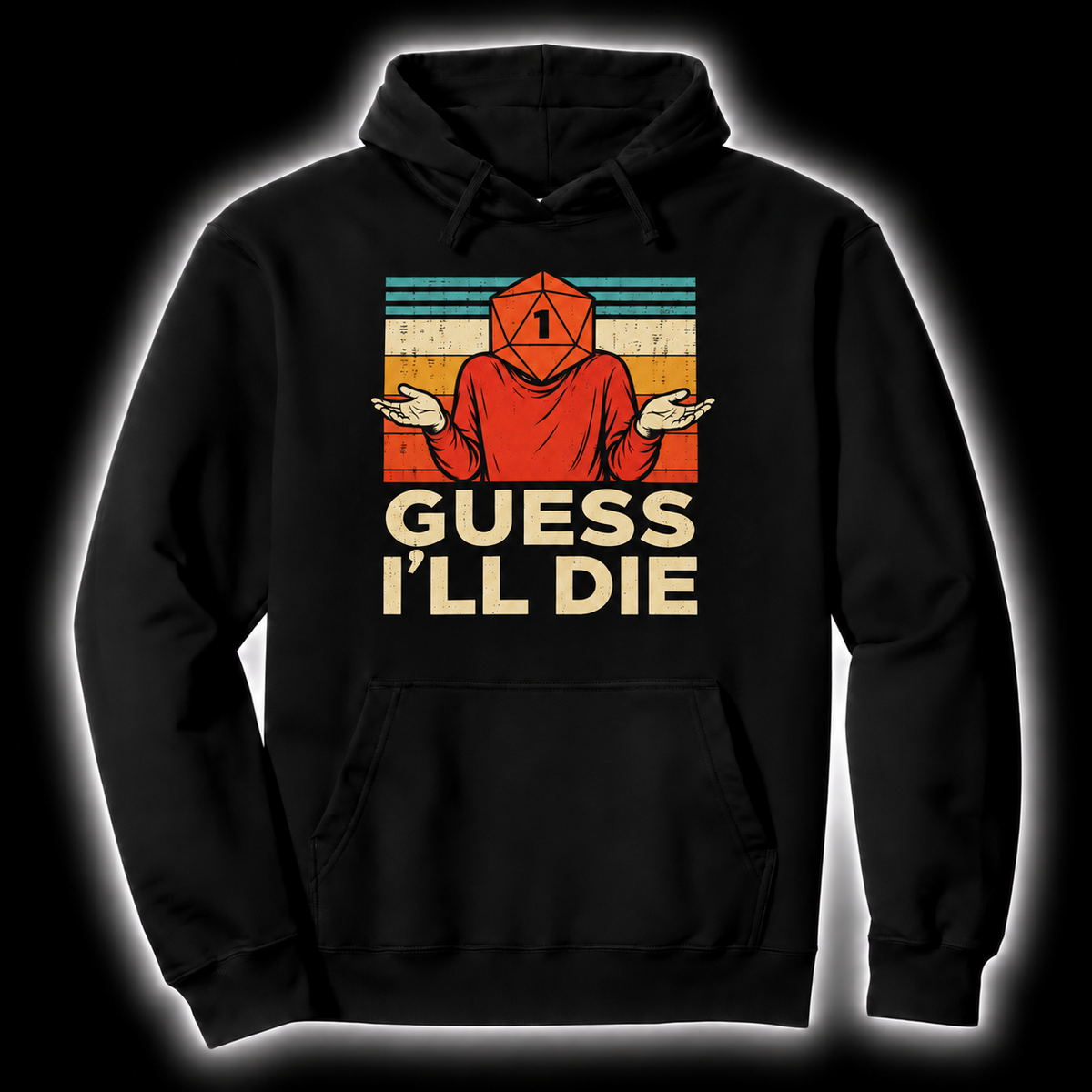 Guessing Was Fatal black D&D hoodie
