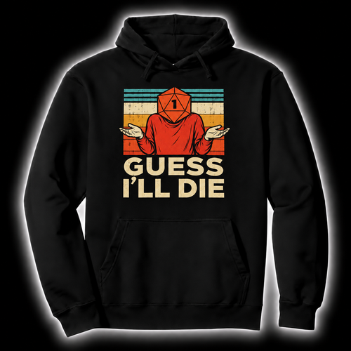 Guessing Was Fatal black D&D hoodie