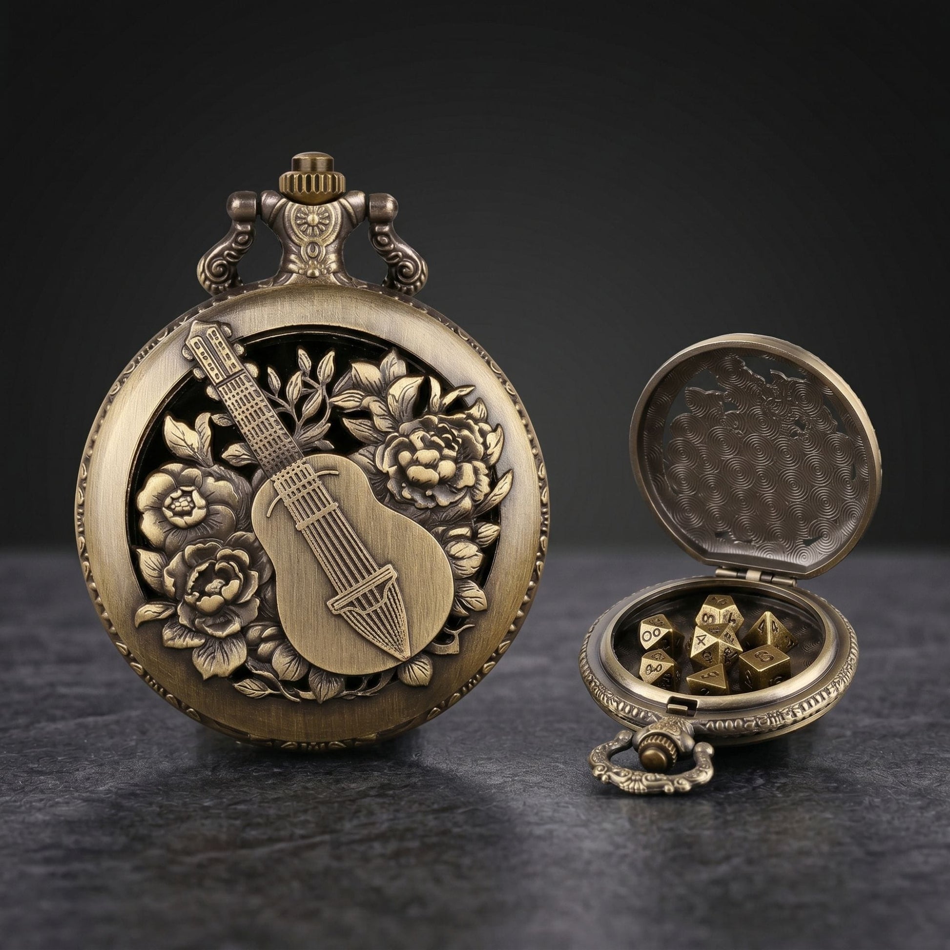 Geloho D20, Dragon Guitar Pocket Watch Dice Set