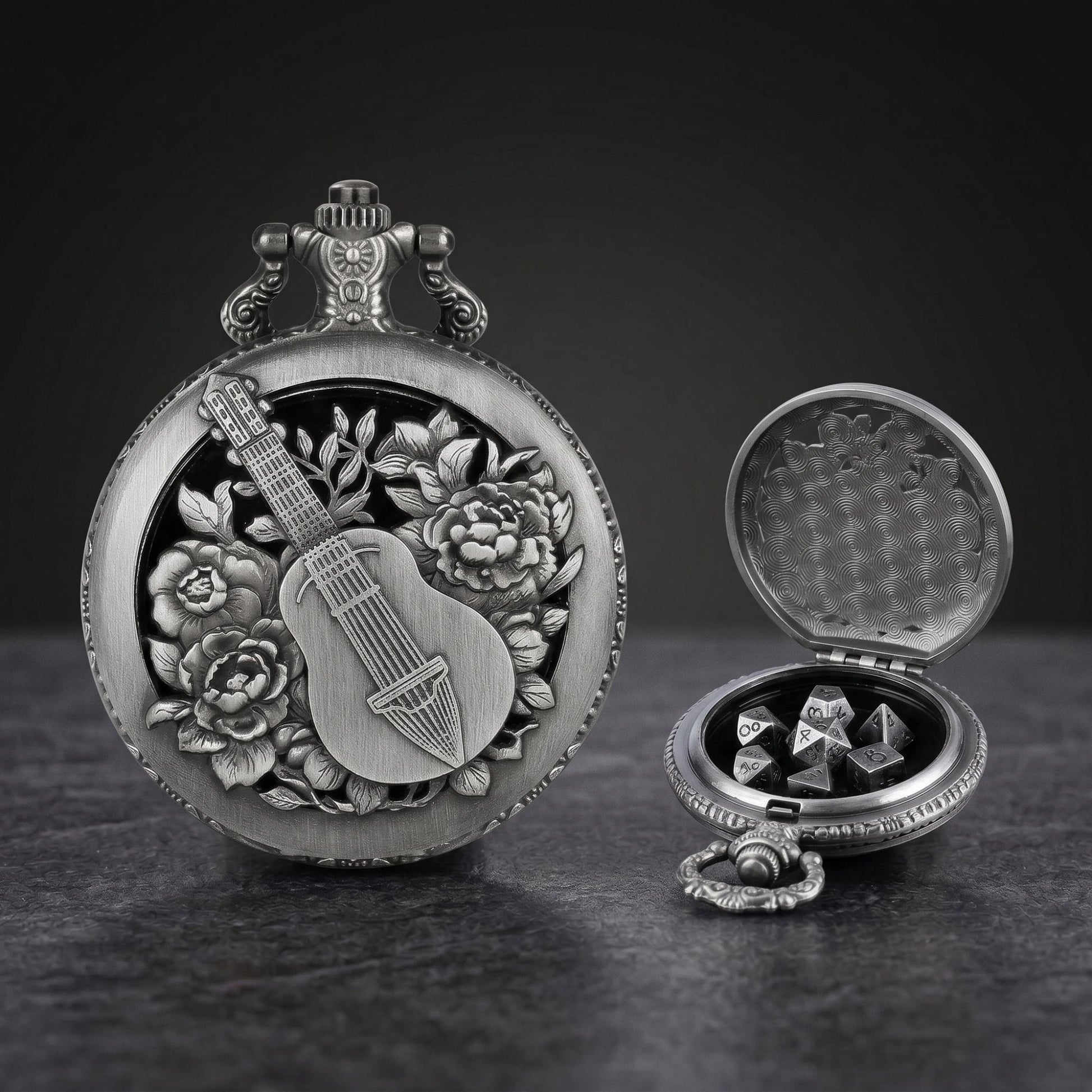 Geloho D20, Dragon Guitar Pocket Watch Dice Set