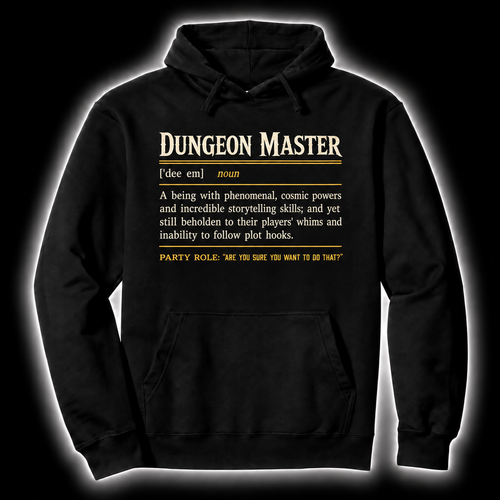 Herding The Party black D&D hoodie
