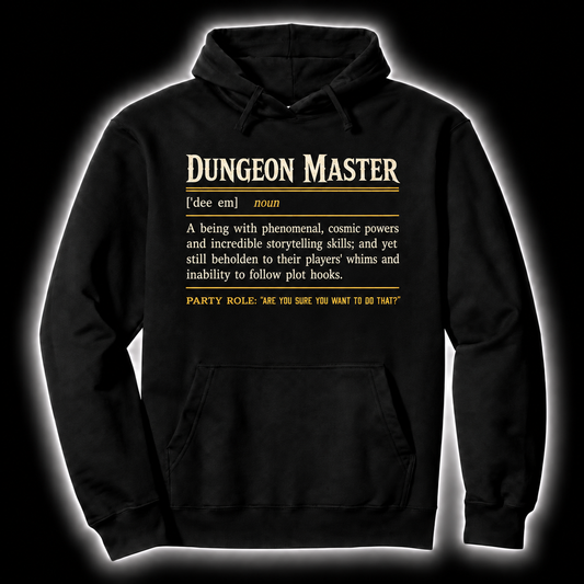 Herding The Party black D&D hoodie