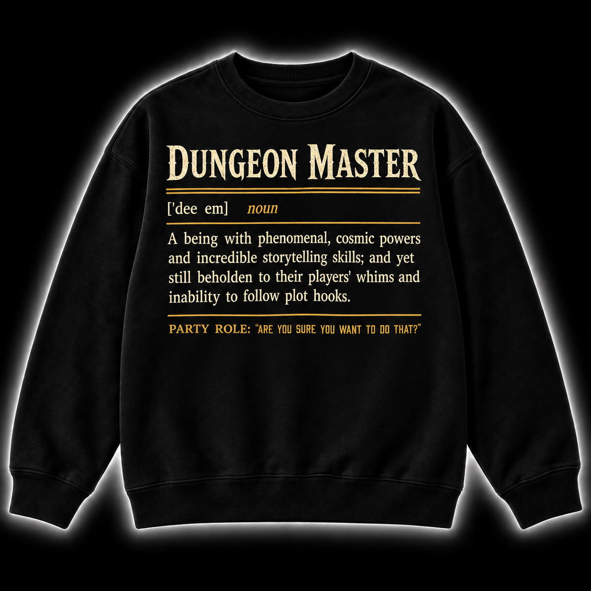 Herding The Party - DnD Sweatshirt front product view
