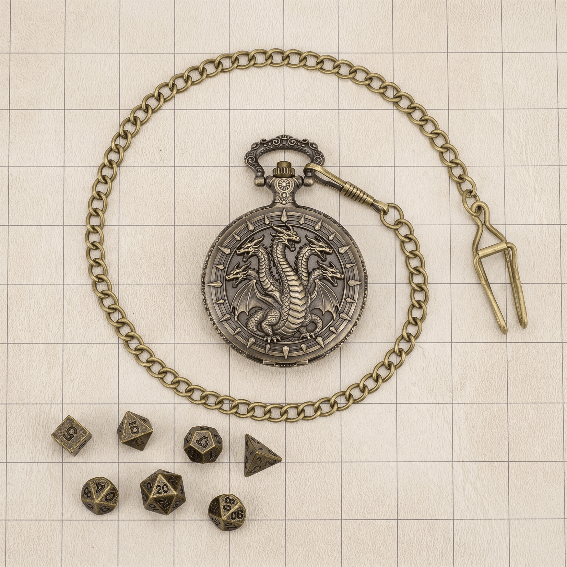 Geloho Hydra Pocket Watch Dice Set