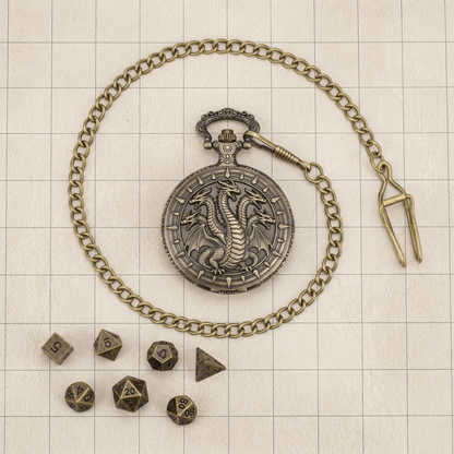 Geloho Hydra Pocket Watch Dice Set