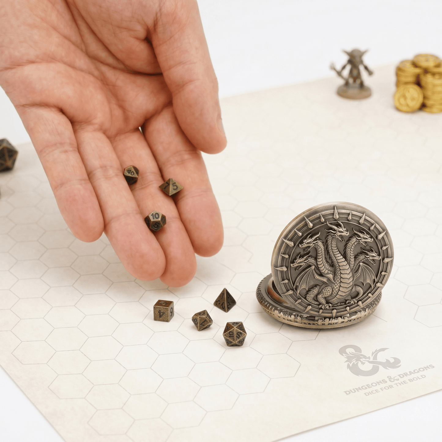 Geloho Hydra Pocket Watch Dice Set