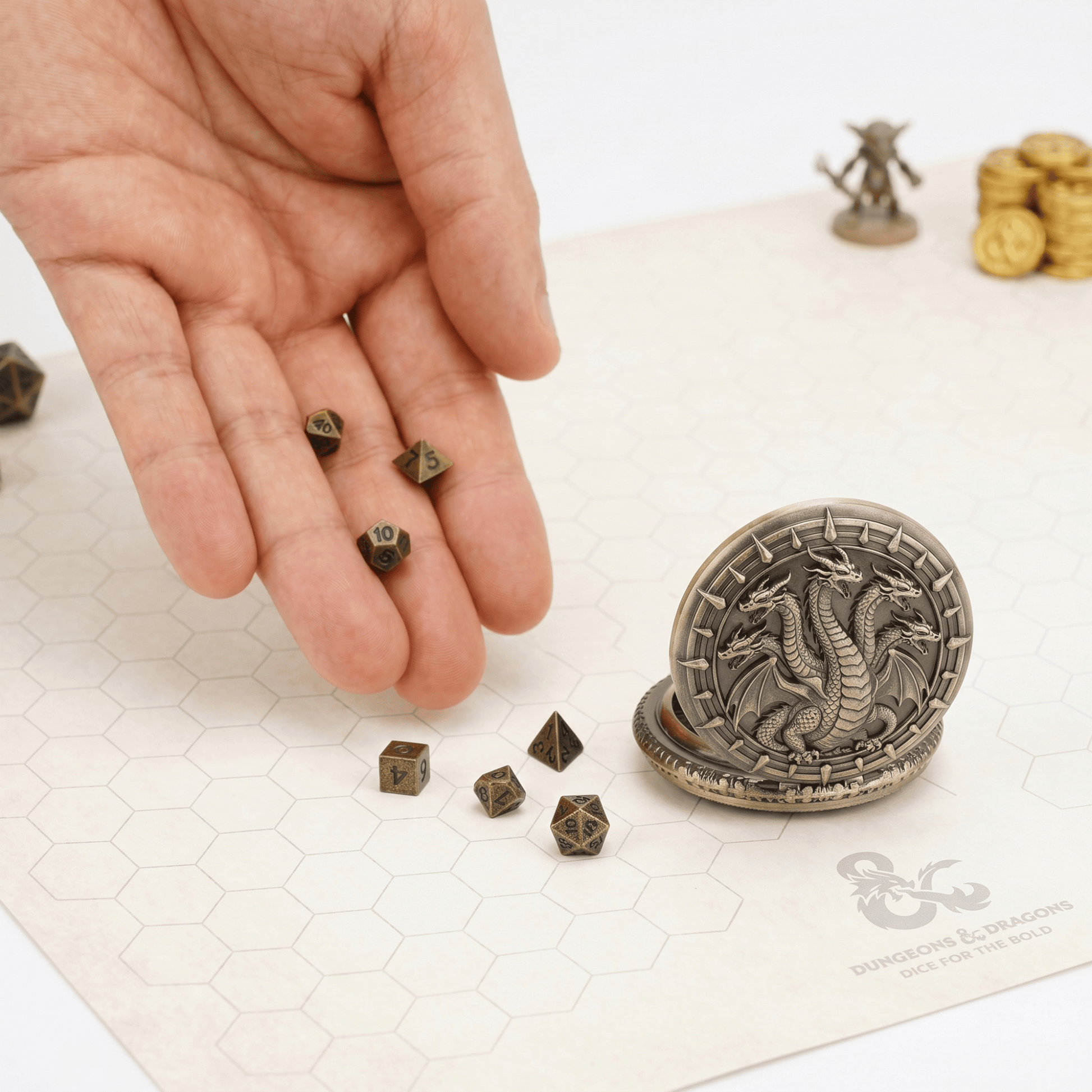 Geloho Hydra Pocket Watch Dice Set