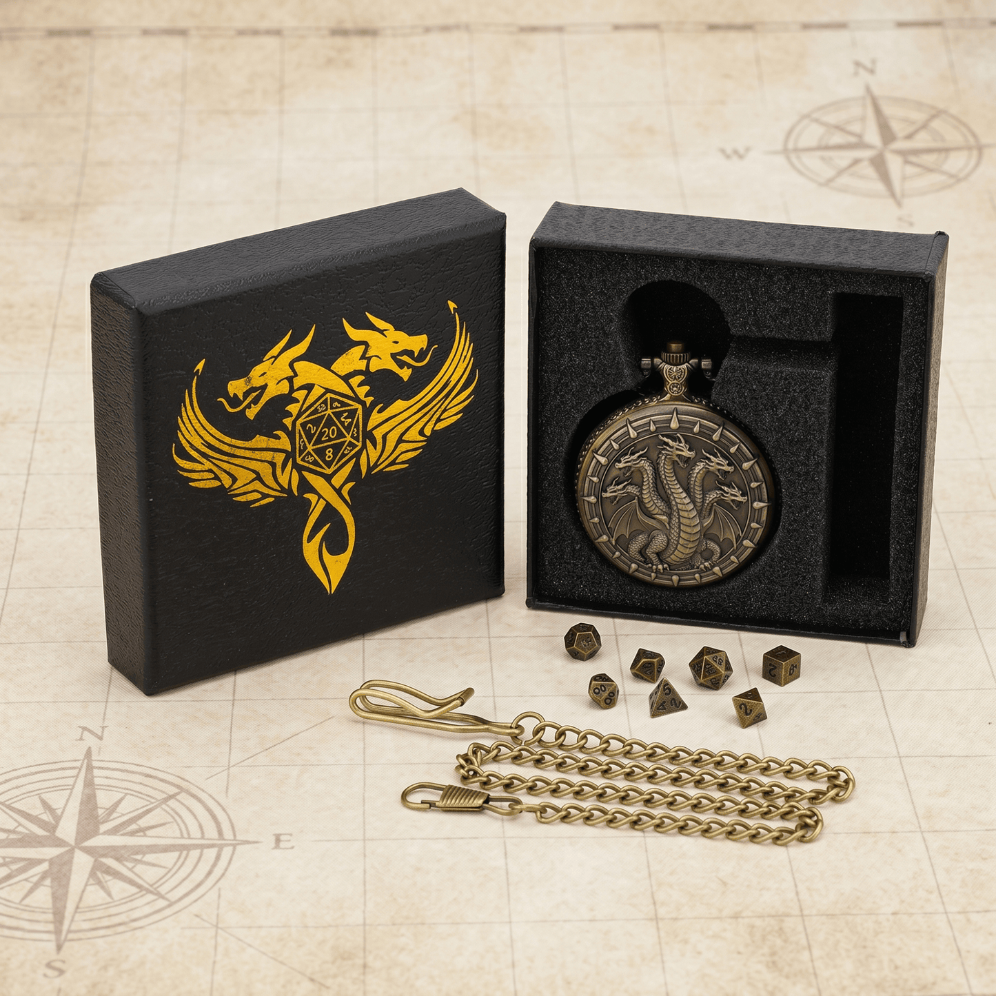 Geloho Hydra Pocket Watch Dice Set