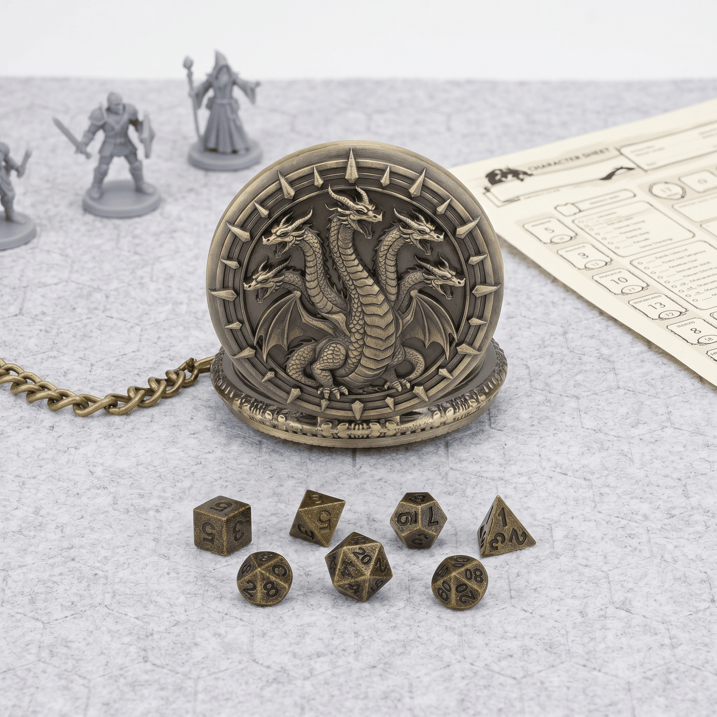 Geloho Hydra Pocket Watch Dice Set