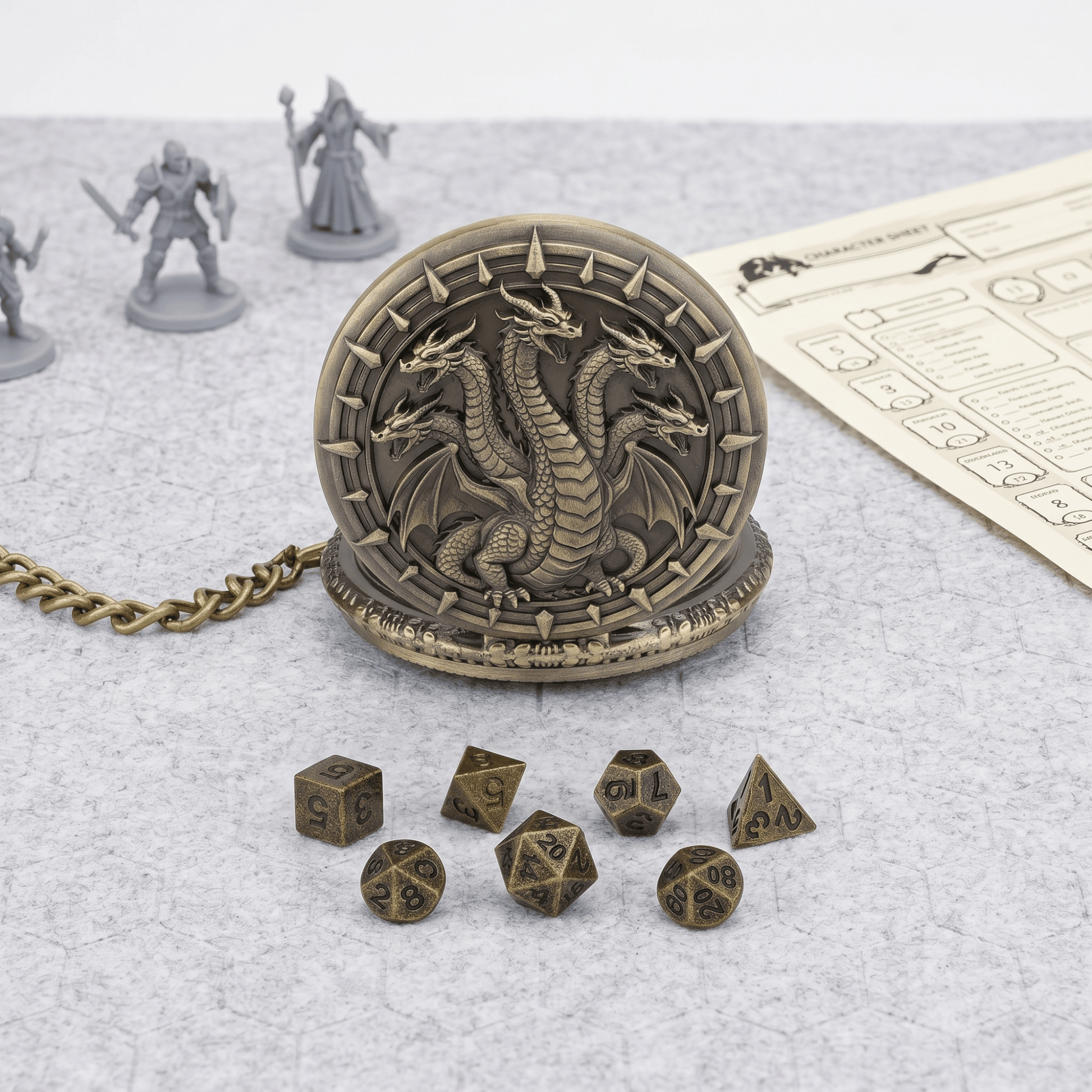 Geloho Hydra Pocket Watch Dice Set