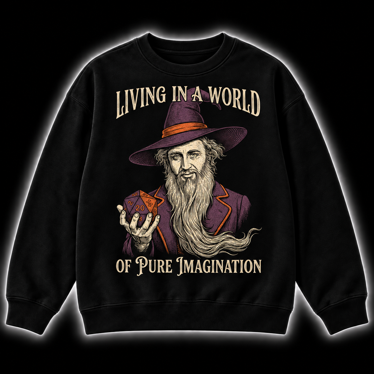Imagination Is Magic - DnD Sweatshirt front product view