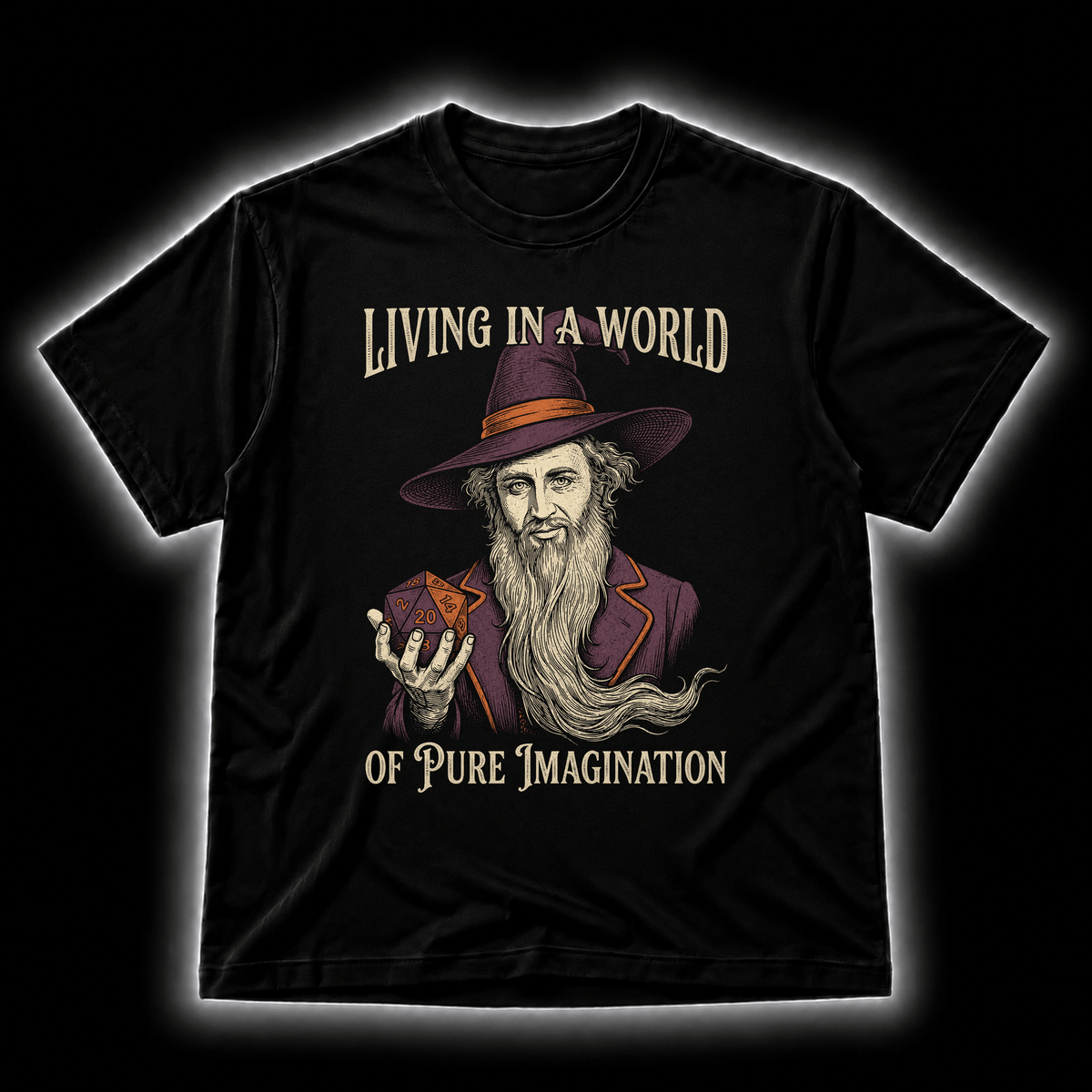 GELOHO DnD T-Shirt Imagination Is Magic - DnD T-shirt
